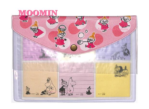 【 MOOMIN グッズ 】 ムーミン ケース入り 付箋セッ