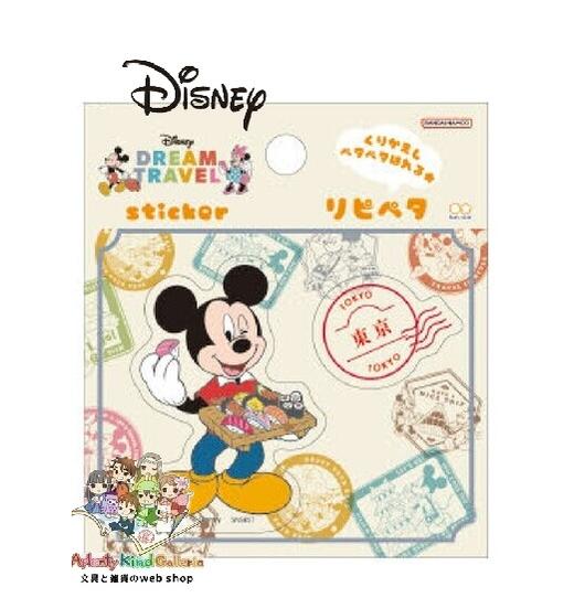【 Disney グッズ 】 ディズニー リピペタ ステッカー S8543380 ミッキー 東京都 DREAM TRAVEL Sticker 洗って繰り返し使える シール 便利 スマホ タブレット デコに TOKYO とうきょう 寿司 握り寿司 鮨【3cmメール便OK】