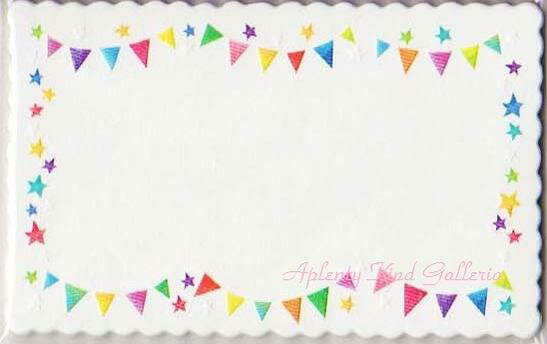 【大人気商品】カード フラッグ 7-050-9★名刺サイズカード12枚入り/一言メッセージ添え書きにミニレターお手紙おしゃれなカードメモ/フラッグ柄ガーランドデ...