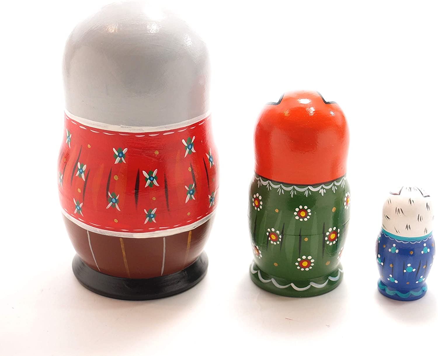 マトリョーシカ 3個組 イリーナ工房 [ロシア製] (アニマル) [2]