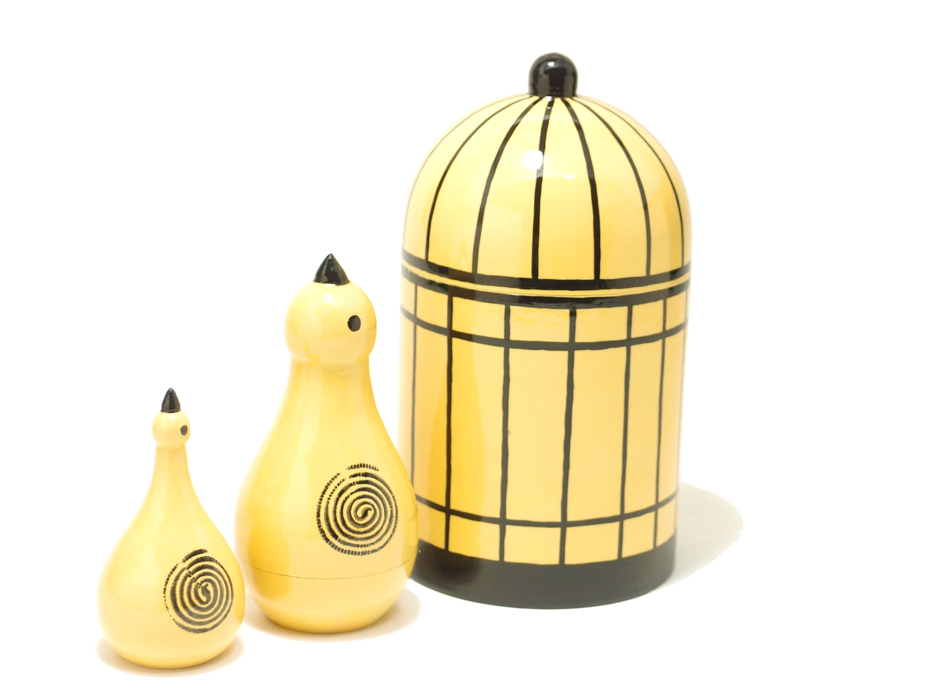 マトリョーシカ GRAD シリーズ 「 Bird in cage 3pcs 」