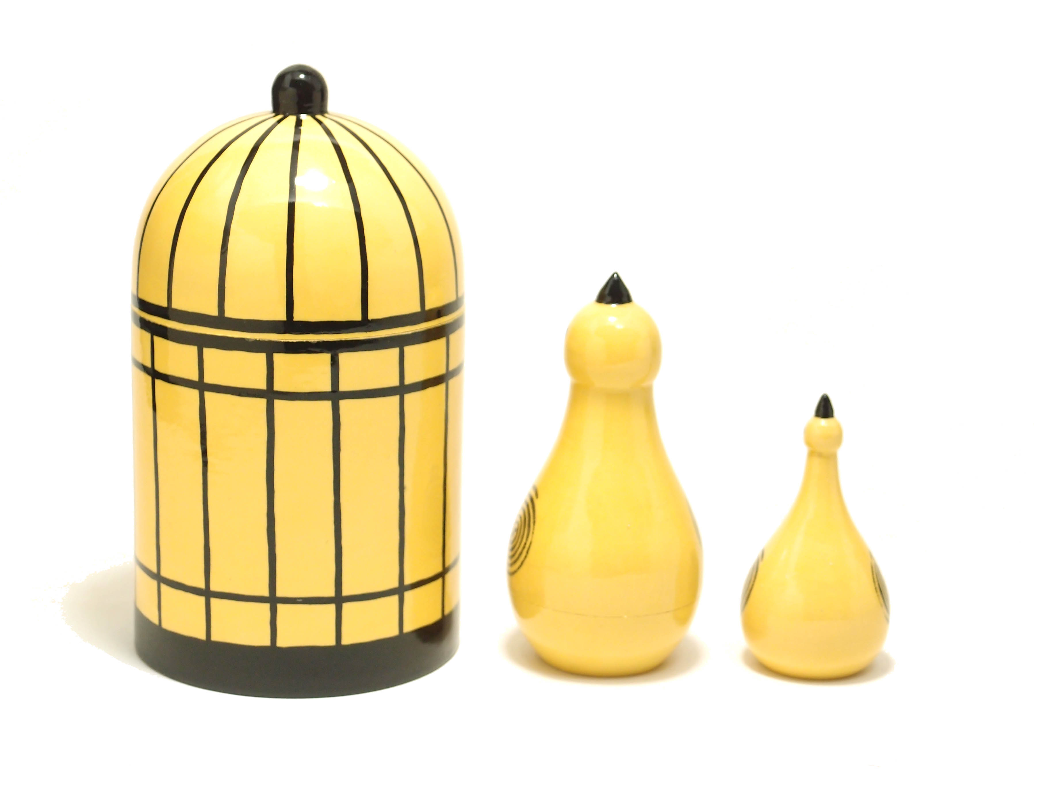 マトリョーシカ GRAD シリーズ 「 Bird in cage 3pcs 」 [2]