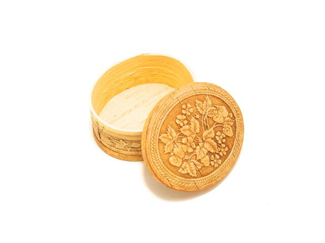 ベレスタ 小箱 (小物入れ) 11cm × 9.5cm 「苺」 [ロシア製]