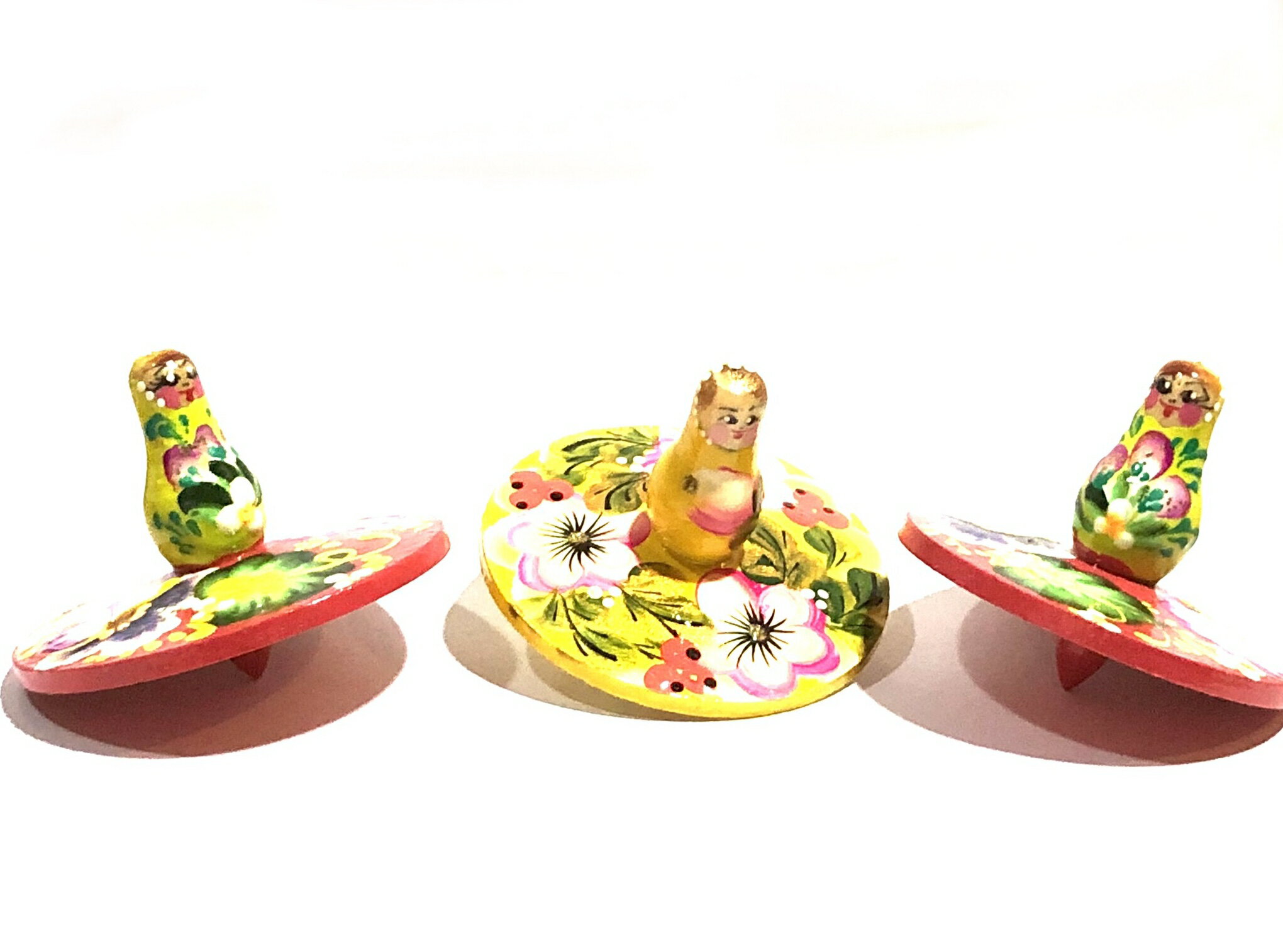 マトリョーシカ コマ (全3種類）[ロシア製]