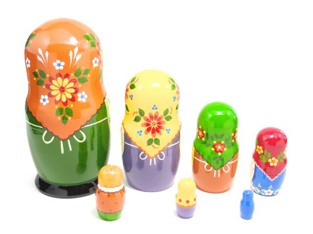 セルギエフ ポサード産 高級 マトリョーシカ 7個組 BIGサイズ 「キノコ」 [ロシア製 / セルギエフ・ポサード産] [2]