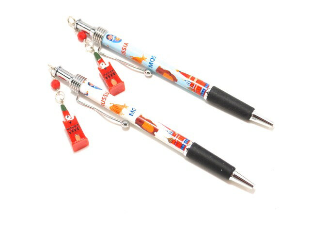 ボールペン クレムリンのマスコット付き