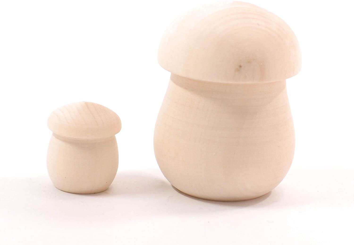 白木マトリョーシカ ミニ (全型　2個組) [ロシア製]　