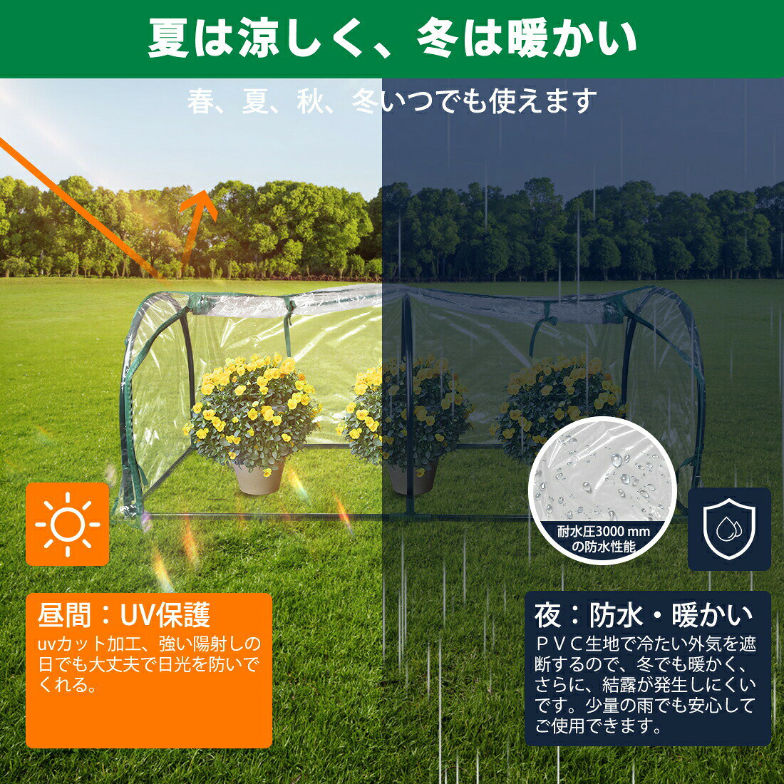 ビニール温室 温室 ガーデンハウス フラワーハウス 簡単 家庭用 フラワースタンド ...