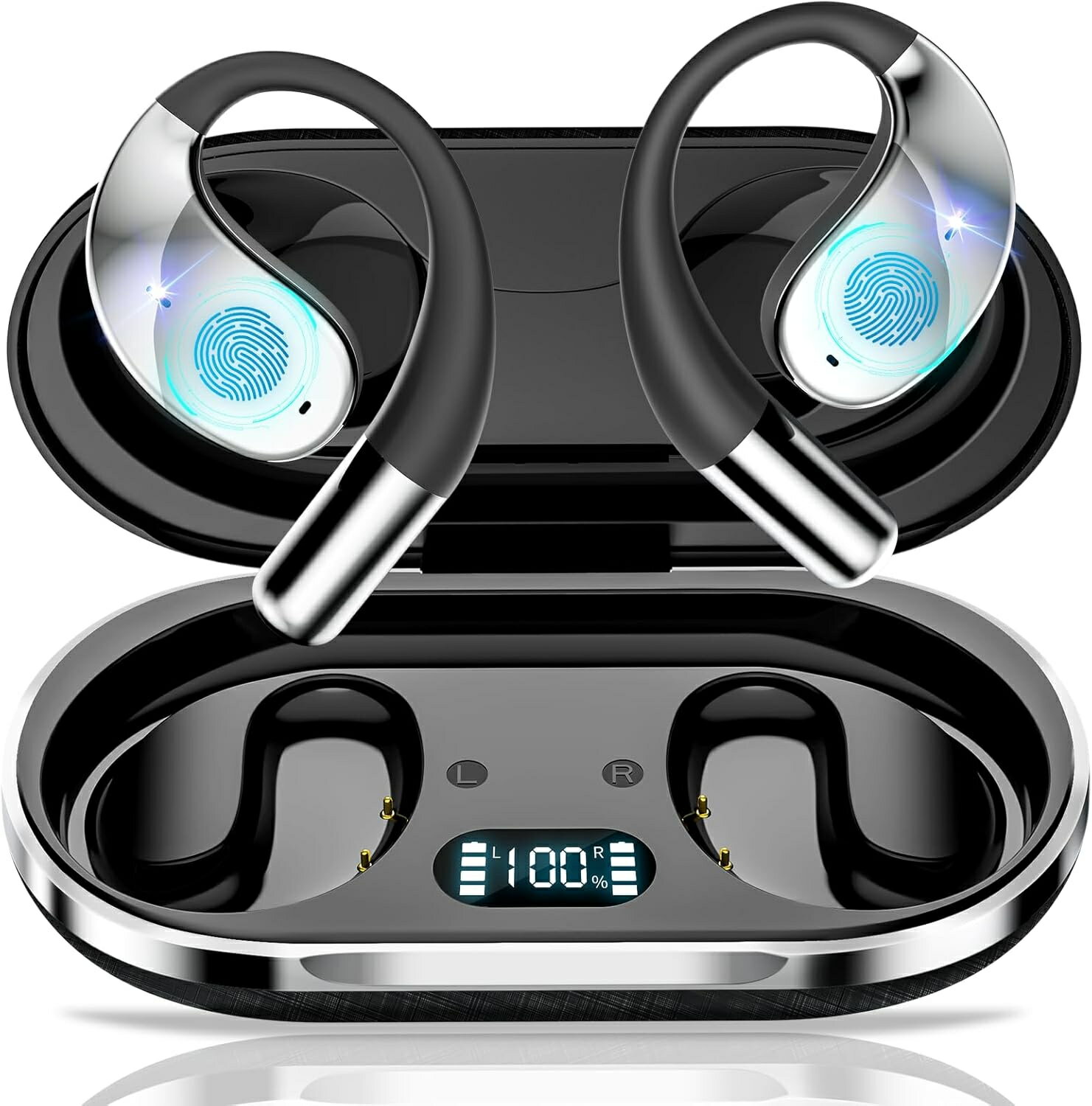 イヤホン 翻訳機 bluetooth【2025新登場】耳を塞がない ワイヤレス 115言語対応 双方向同時通訳 音声翻..