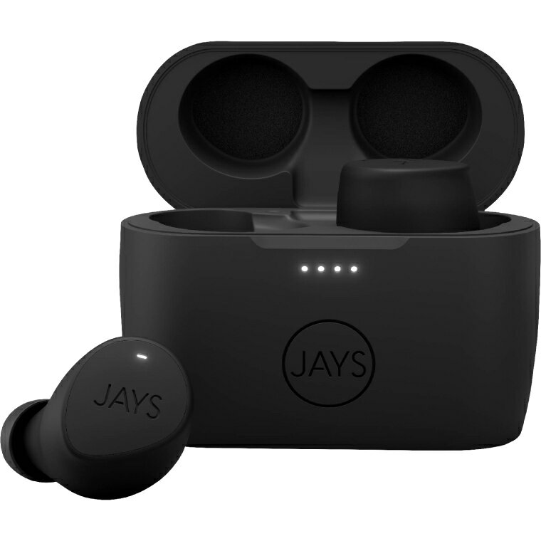 【10%OFF】【アウトレット】【メール便可】 JS-MSTW-B/B JAYS ワイヤレスイヤホン m-Seven True Wireless シリーズ ブラック / ブラック マイク内蔵 通話 Bluetoothイヤホン Bluetooth5.0 ヘッドセット 連続再生時間9.5時間 防水性規格IPX5(耐水) Siri Googleアシスタント