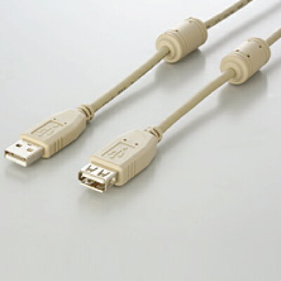  AU215FCE バッファロー USB延長ケーブル フェライトコア付 1.5m アイボリー