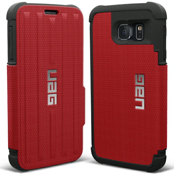  UAG-GLXS6F-RED Galaxy S6 用 フォリオ ケース レッド 国内正規代理店品 サムスン SAMSUNG URBAN ARMOR GEAR アーバンアーマーギア