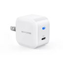 RAVPower 急速充電器 RAVPower RAVPower USB-C 1ポート 急速充電器 20W PD対応 ホワイト RP-PC1011 スマホアクセサリ