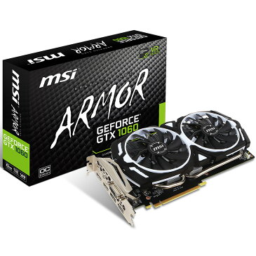 msi エムエスアイ ビデオカード GEFORCE GTX 1060 ARMOR 6G OCV1 [NVIDIA GeForce GTX 1060 / 6GB]