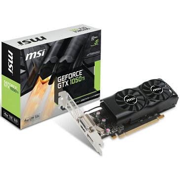 MSI エムエスアイ ビデオカード GEFORCE GTX 1050 TI 4GT LP [NVIDIA GeForce GTX 1050 Ti / 4GB]