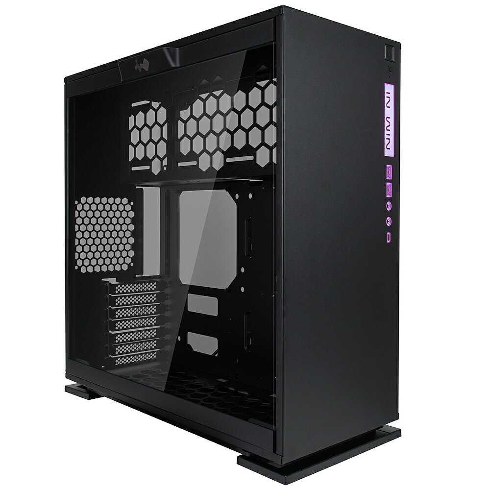 InWin インウィン ミドルタワー PCケース IW-CF06B 303C-Black [強化ガラス USB3.1 Gen.2 Type-Cポート搭載]