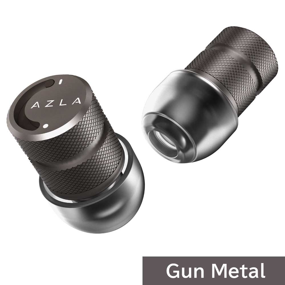 楽天アキハバラe市場 楽天市場支店AZLA ライブ用耳栓 イヤープラグ POM1000 Earplug Gun Metal [AZL-POM1000-GM]