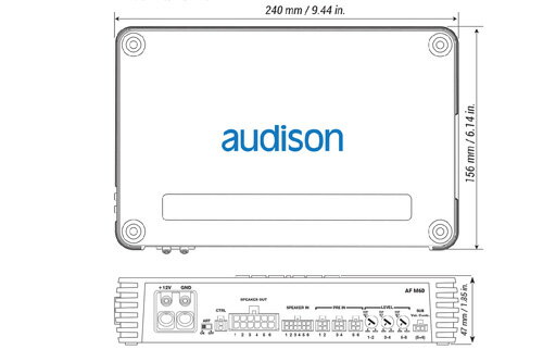 【新製品】audison（オーディソン）AF M6D車載用 2
