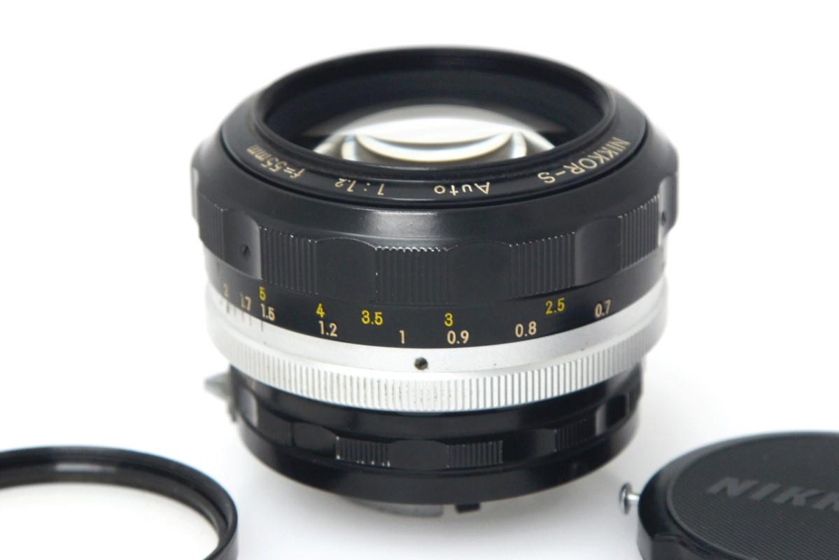 【中古】【難有品】ニコン NIKKOR-S Auto 55mm F1.2 γT554-2A1C-ψ