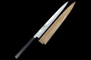 【中古】【未使用品】子の日 一鉄 河豚引包丁 本焼 尺 平鏡面 黒檀柄 白鞘付 KN02-A8027-2L3C ふぐ てっさ 白身魚 刺身 薄作り 刃渡り 長い...