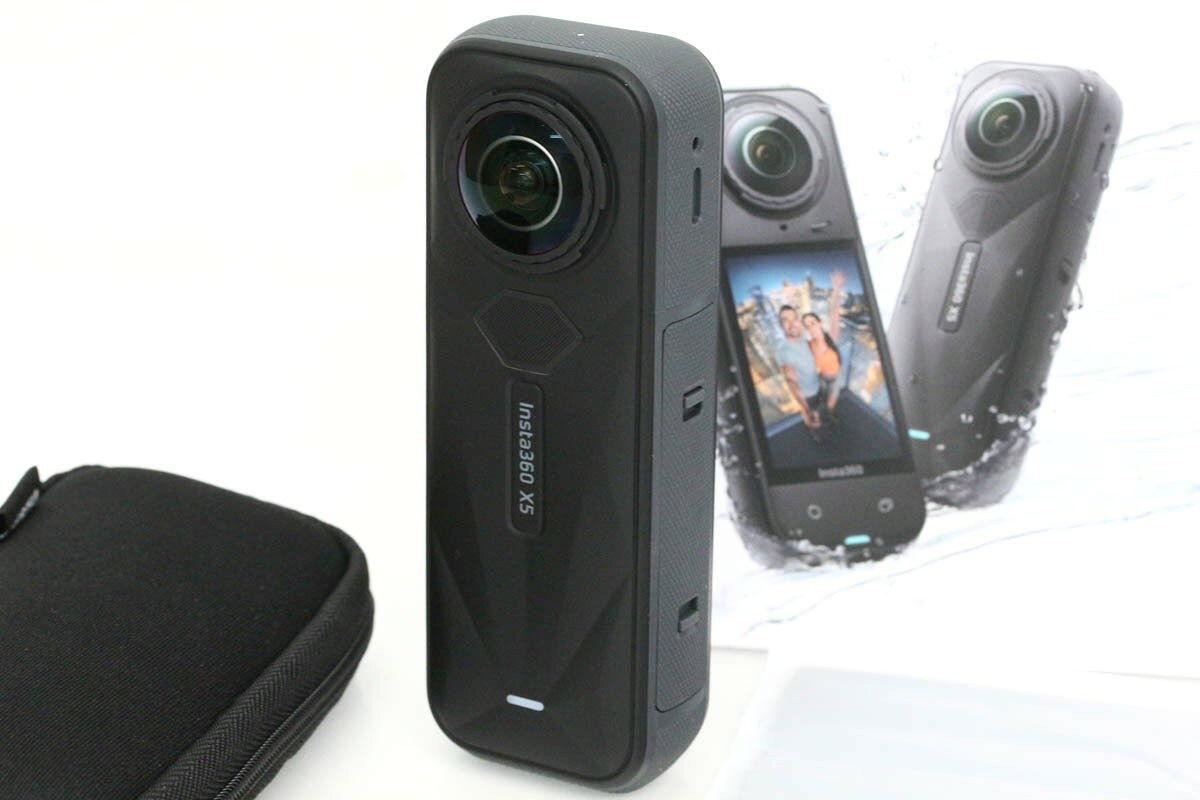 【中古】【極美品】Insta360 Insta360 X5 [ブラック] CA01-R7097-2F3 アクションカメラ ビデオカメラ 360° 360度 カメラ 手ブレ補正 8K 中古