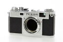 【中古】【美品】 ニコン フィルムレンジファインダーカメラ S2 シルバー 後期 黒ダイヤル K2462-2C1