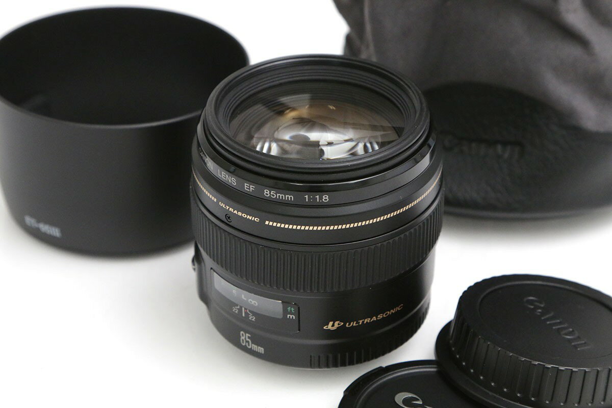 【中古】【美品】キヤノン EF85mm F1.8 USM CA01-B2991-2A1B CANON キヤノン EFマウント 単焦点 AF/MF フルサイズ