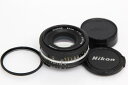 【中古】【美品】 ニコン 一眼レフカメラ用 Ai-s Nikkor 50mm F1.8 パンケーキ E472-2M3C