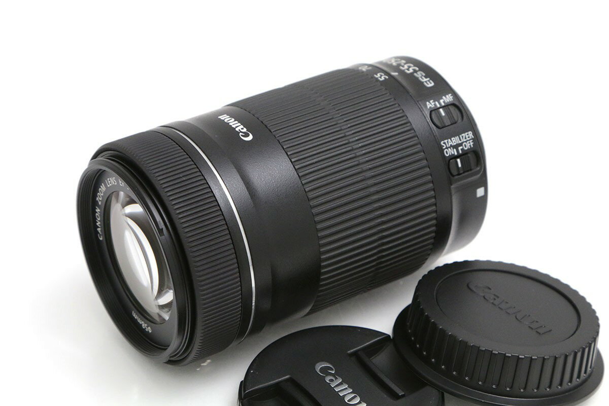 【中古】【お買い得品】キヤノン EF-S55-250mm F4-5.6 IS STM CA01-B3684-2O2C-ψ CANON キヤノン EFマウント 望遠ズーム AF/MF APS-C ..