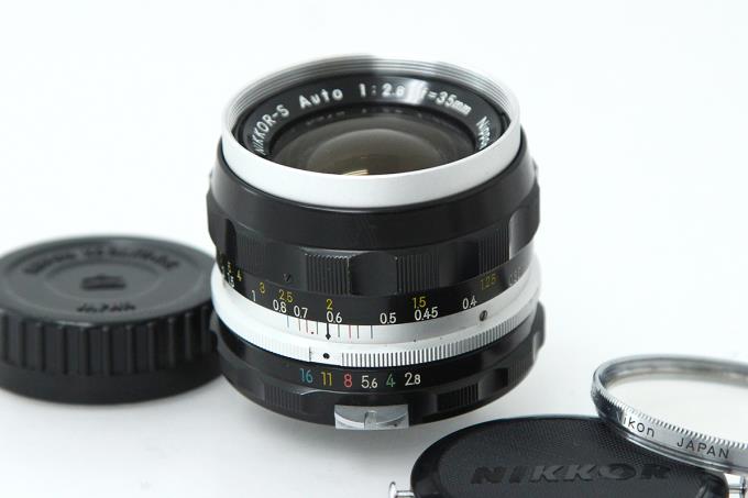 【中古】【並品】ニコン NIKKOR-S Auto 35mm F2.8 Fマウント用 γH1815-2R1B