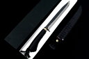 【中古】【未使用品】豊國 剣鉈 300mm 黒打 両刃 鞘・外箱付 λA5644-2L4