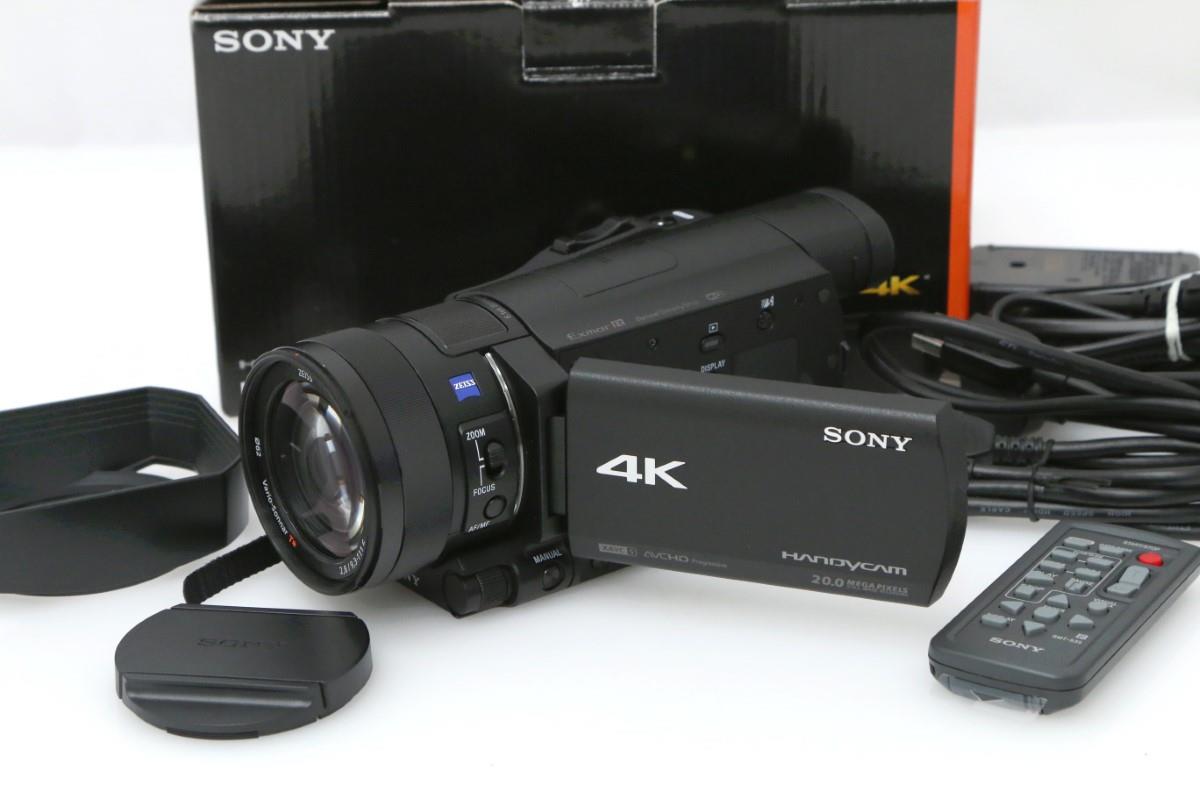 【中古】【美品】ソニー FDR-AX100 CA01-T1285-2O4 SONY デジタル4Kビデオカメラレコーダー 光学12倍 中古