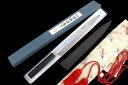 【中古】【未使用品】高鳳正國 玄海正國 向米雄 龍米雄 伯鳳 伯井實 柳刃包丁 水焼本焼 尺一 平鏡面 黒檀柄 黒檀鞘・袱紗・箱付 KN02-A9470-2L4...