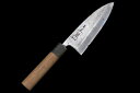 【中古】【並品】正本総本店 出刃包丁 霞 五寸半 朴柄 KN02-A10693-2L1B 身卸包丁 魚 刺身 柳出刃包丁小魚三枚おろし 中古