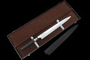 【中古】【極美品】飛龍國行 柳刃包丁 本焼 尺一 平鏡面 黒檀柄 黒檀鞘・ケース付 KN02-A10987-2L4 刺身包丁 正夫 魚 柵 薄切 刃渡り長い 和...