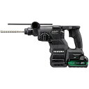 HiKOKI DH3628DA (2XPBZ) ストロングブラック コードレスロータリハンマドリル (集じんタイプ) (バッテリ×2個、充電器、ケース) 電動 ...