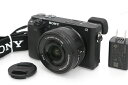 【中古】【難有品】ソニー α6300 ILCE-6300L パワーズームレンズキット CA01-M4235-2P1B-ψ SONY ソニー ミラーレス α Eマ...
