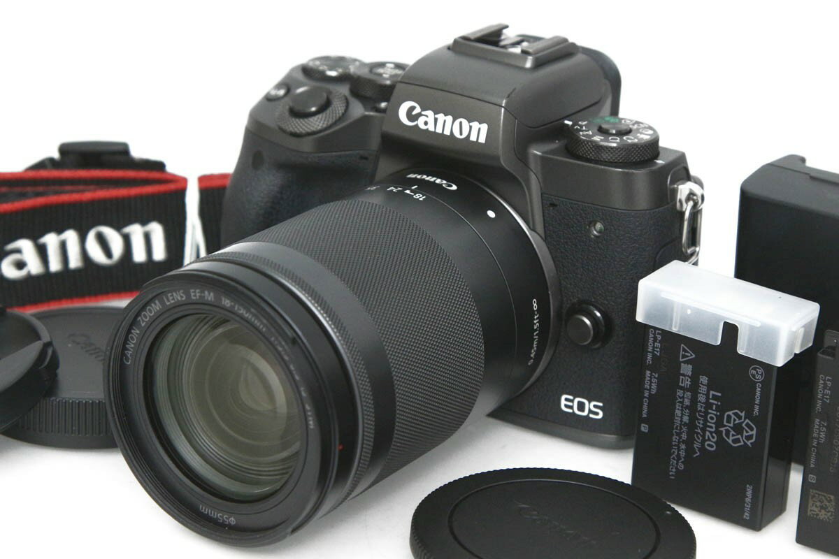【中古】【良品】キヤノン EOS M5 EF-M18-150 IS STM レンズキット（純正予備バッテリー付属/センサー清掃済） CA01-R1928-3V1C Canon ミラーレス一眼 EF-Mマウント APS-C EVF搭載 高倍率ズーム 中古