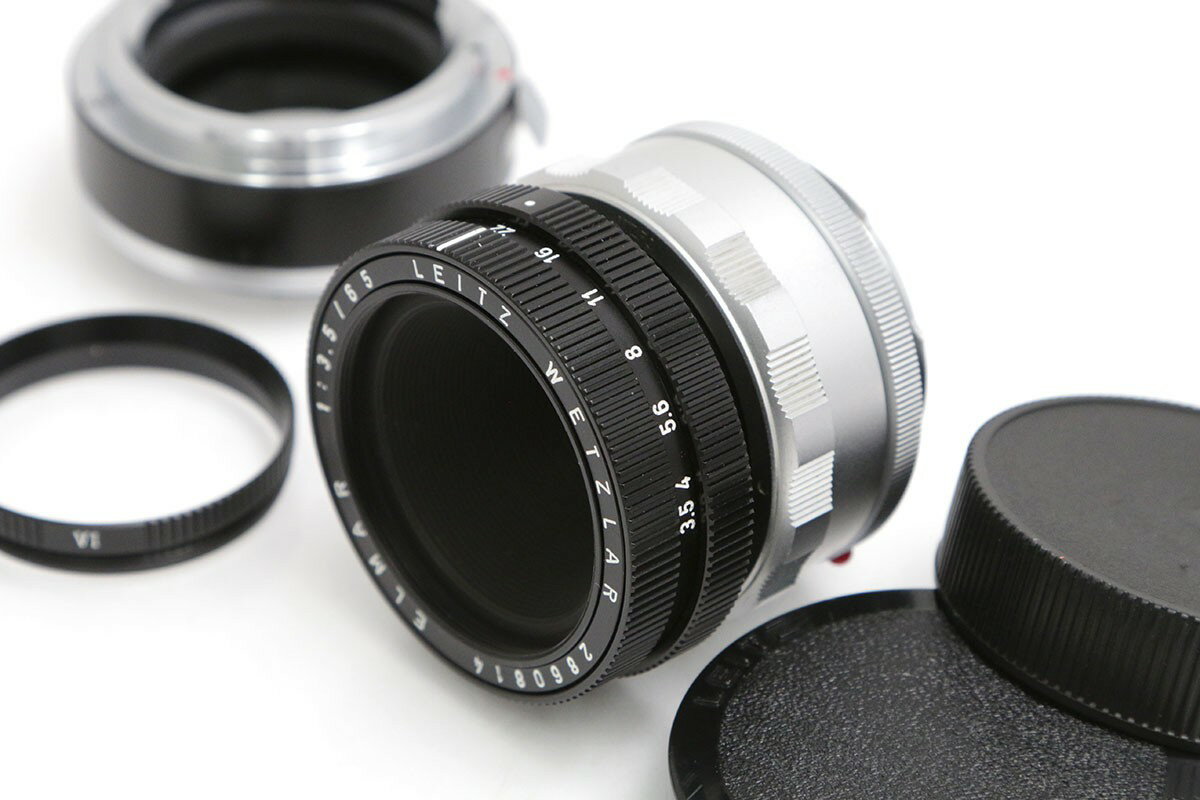 【中古】【並品】ライカ エルマー M65mm F3.5　ビゾ-Rアダプター14167付 CA01-B2013-2M3D ライカ LEICA..