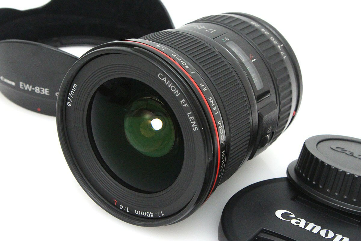【中古】【並品】キヤノン EF17-40mm F4L USM CA01-P577-2A2B CANON キヤノン EFマウント 広角ズーム AF/MF フルサイズ