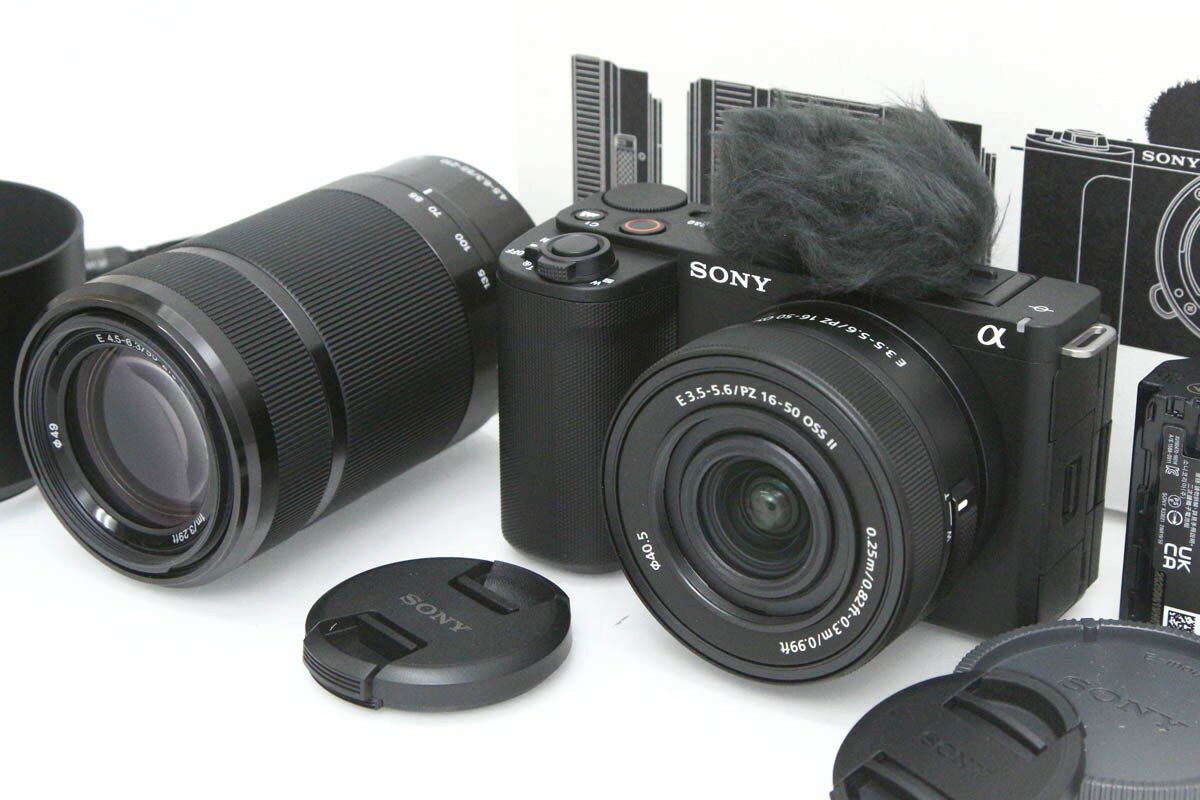【中古】【極美品】ソニー VLOGCAM ZV-E10M2X ダブルズームレンズキット（センサー清掃済み） CA01-R3114-2S3 SONY ソニー VLOGCAM ミラーレス α Eマウント APS-C 4K対応
