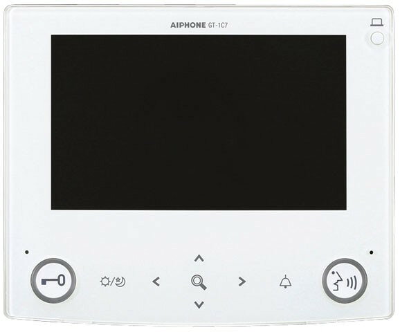 ■商品仕様 モニター：7型TFTカラー液晶 取付：壁取付型 材質：自己消火性ABS樹脂 色：スノーホワイト 寸法：165(高さ)×200(幅)×25(奥行)(mm) 重量：約610g