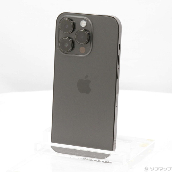 【中古】Apple(アップル) iPhone14 Pro 256GB スペースブラック MQ0Q3J／A SIMフリー 【377-ud】