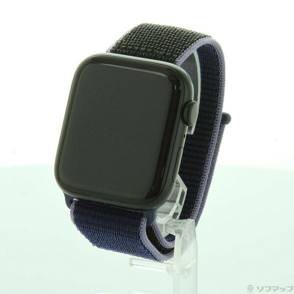 【中古】Apple(アップル) Apple Watch SE 第2世代 GPS 44mm ミッドナイトアルミニウムケース ミッドナイトスポーツループ 【198-ud】