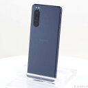 【中古】SONY(ソニー) Xperia 5 II 128GB ブルー A002SO SoftBankロック解除SIMフリー 【381-ud】