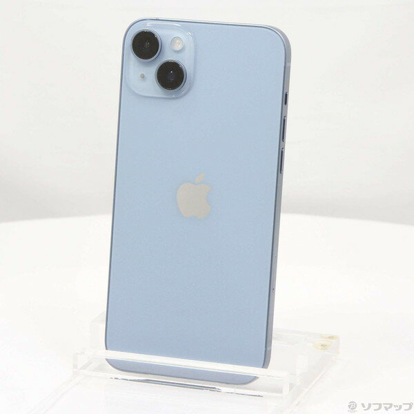 【中古】Apple(アップル) iPhone14 Plus 128GB ブルー MQ4H3J／A SIMフリー 【349-ud】