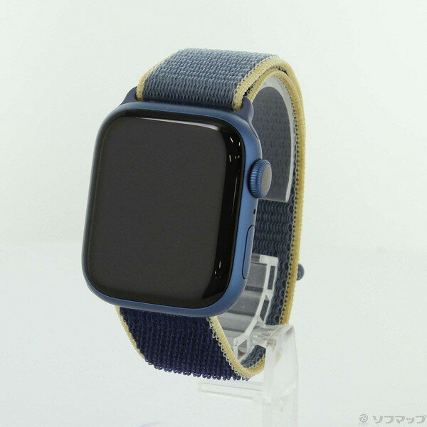 【中古】Apple(アップル) Apple Watch Series 7 GPS 41mm ブルーアルミニウムケース アラスカンブルースポーツループ 【352-ud】