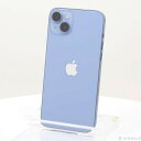 【中古】Apple(アップル) iPhone14 Plus 512GB ブルー NQ4W3J／A SIMフリー 【384-ud】