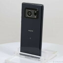 【中古】SHARP(シャープ) AQUOS R6 128GB ブラック A101SH SoftBank 〔ネットワーク利用制限▲〕 【262-ud】