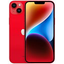 【中古】Apple(アップル) iPhone14 Plus 512GB プロダクトレッド NQ4V3J／A SIMフリー 【258-ud】